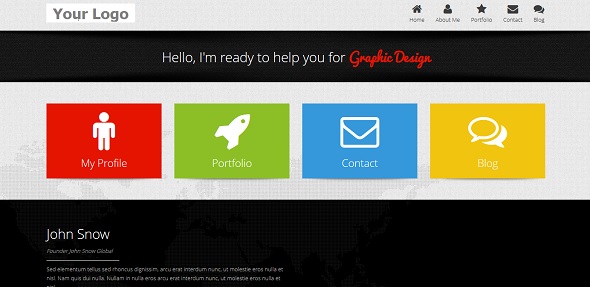 portfolio resume template